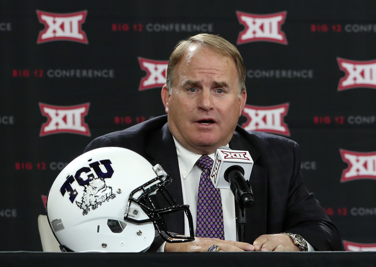 TCU coach Gary Patterson says Texas A&M leaving the Big 12 'hurt us a