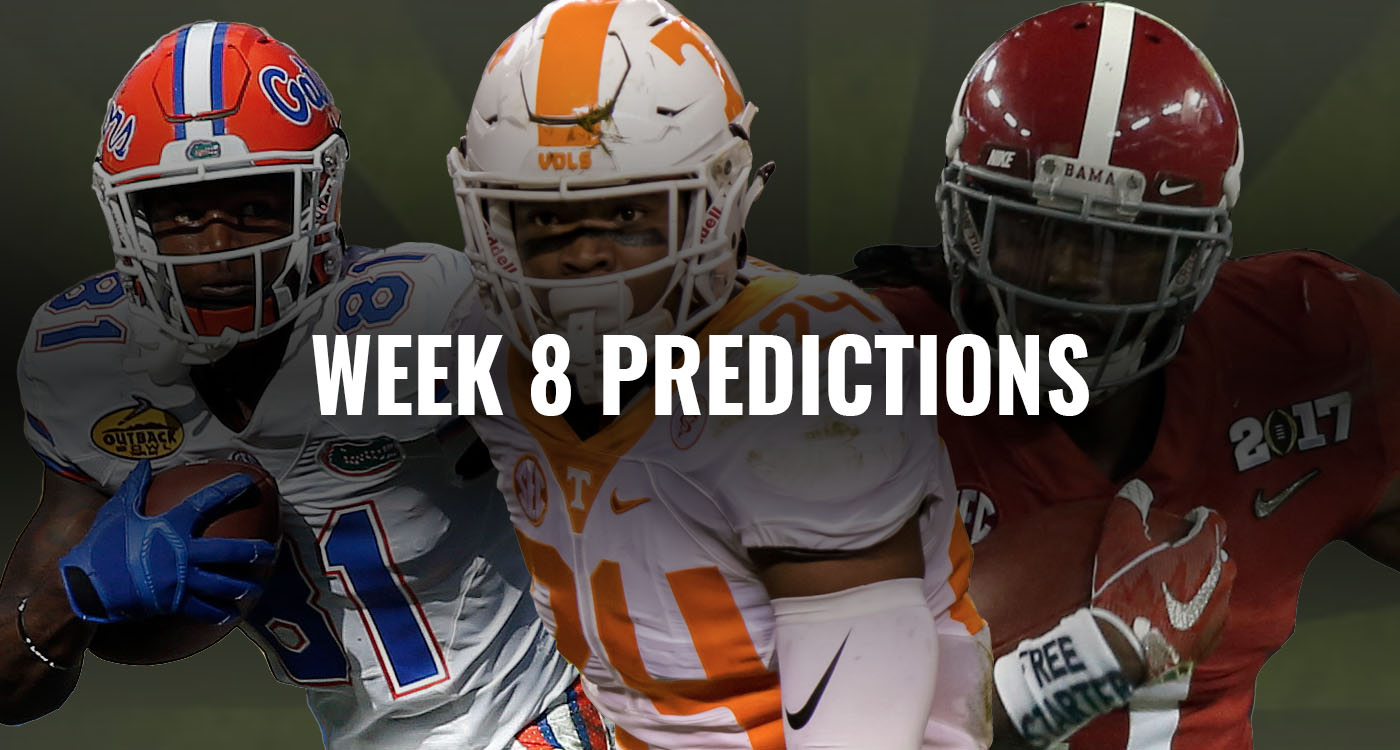 SEC Week 8 predictions (and bets)