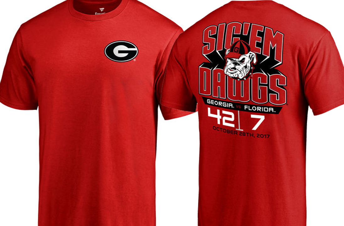 tshirt going viral after huge win over Florida