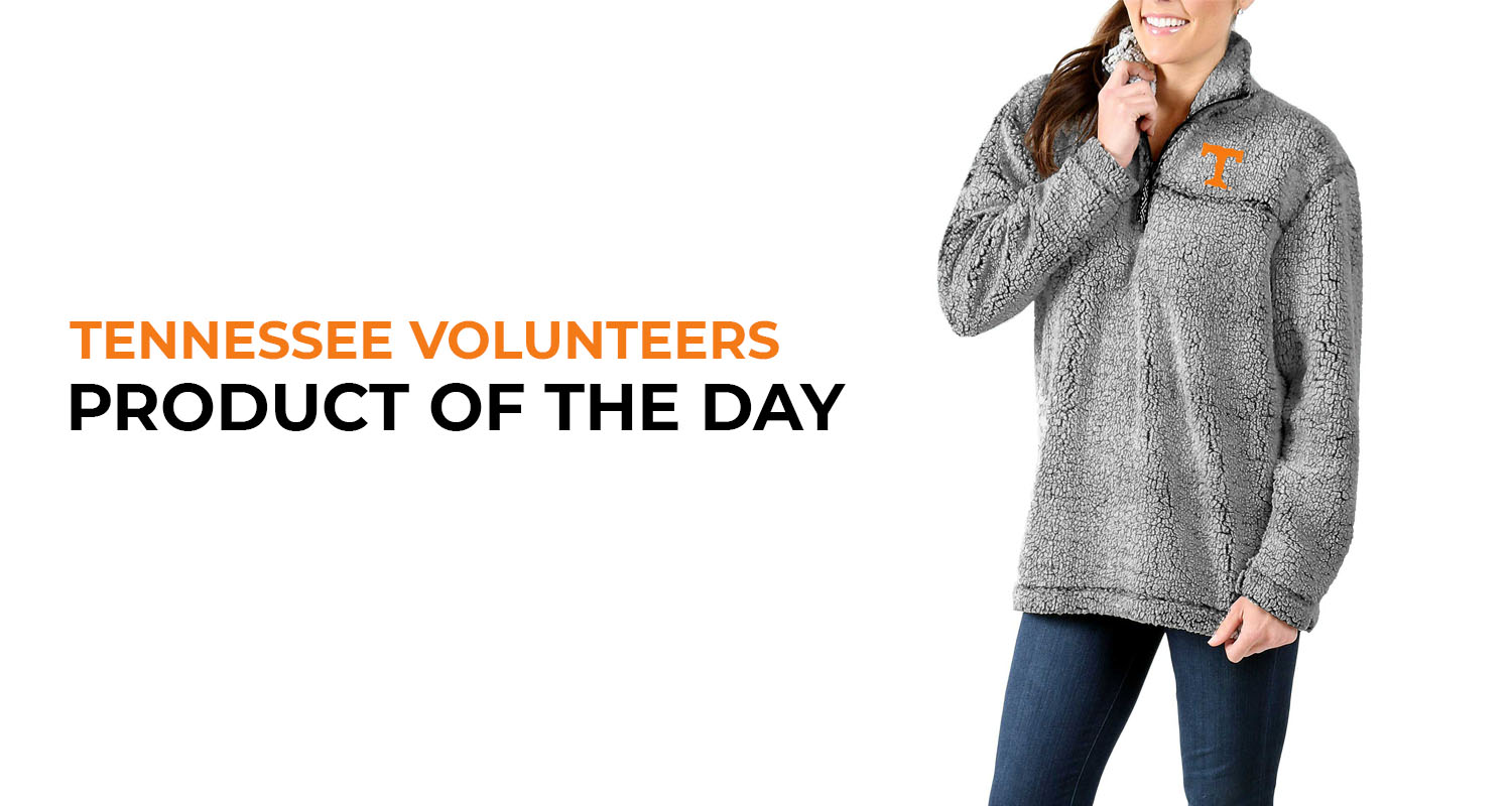 Tennessee Product of the Day Women s Sherpa Super Soft Quarter Zip Pullover Jacket