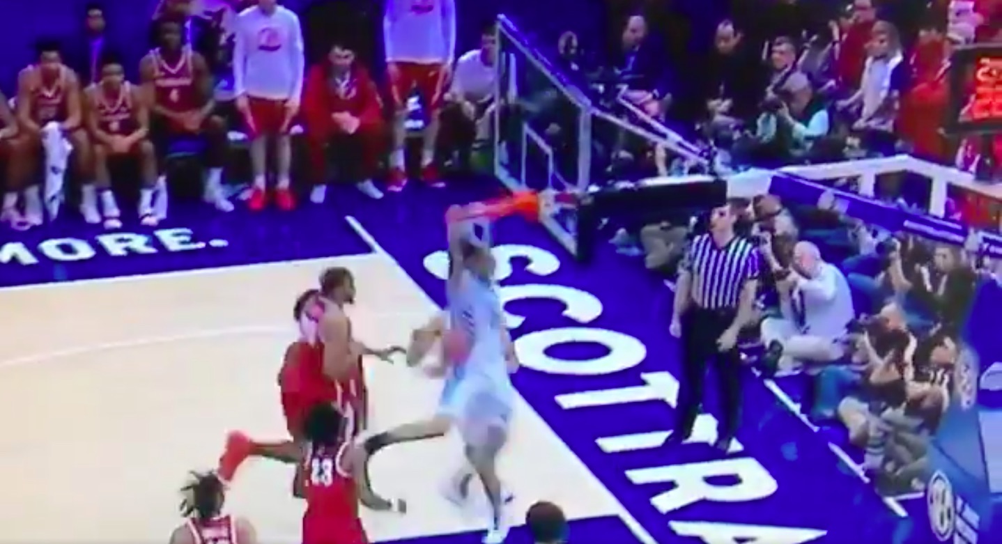 WATCH: PJ Washington throws down monster slam, mean mugs camera to