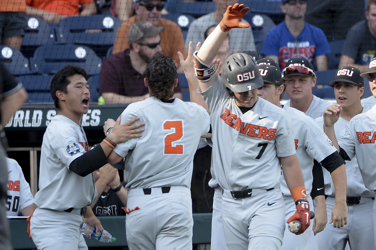 Oregon State Beavers baseball champions jersey