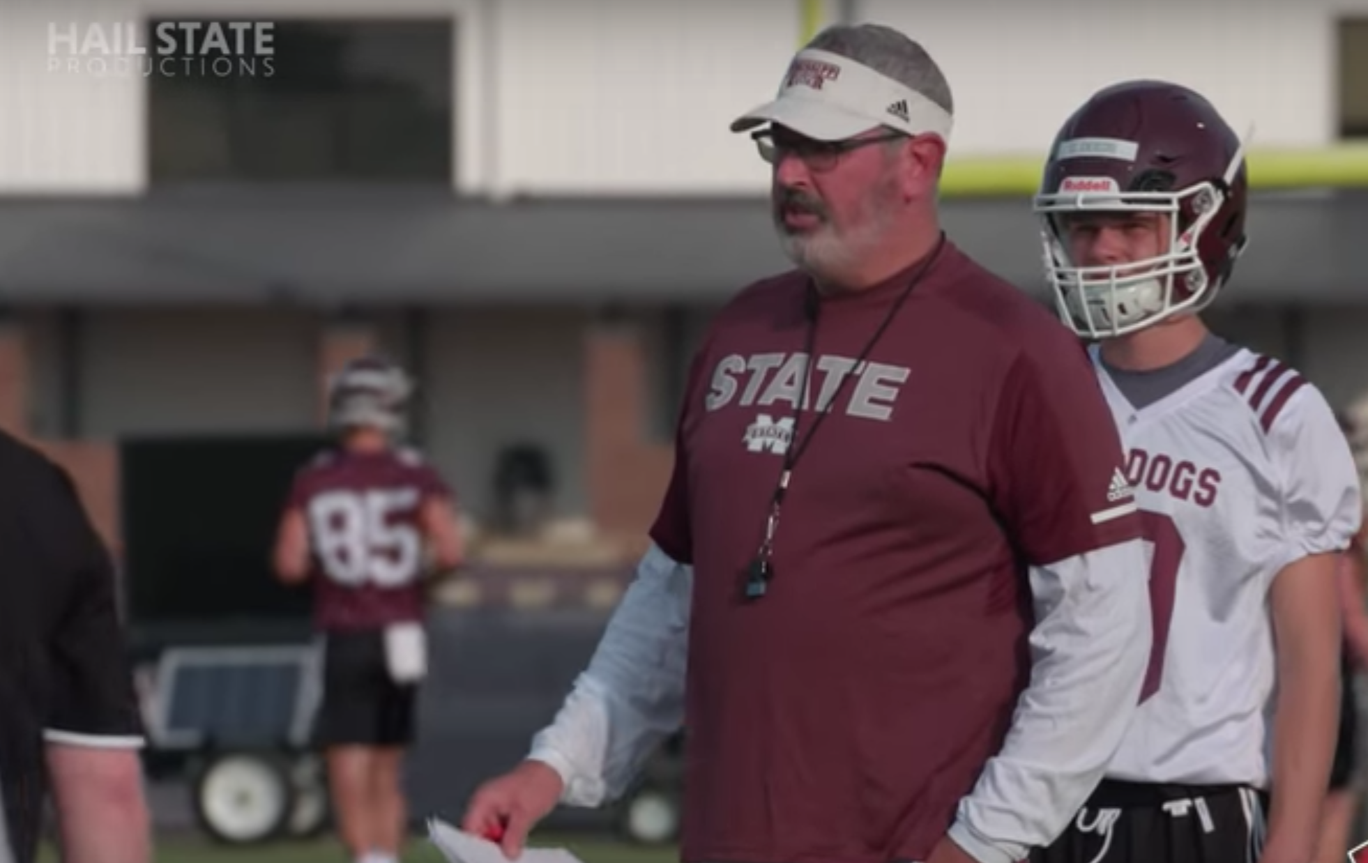 WATCH Joe Moorhead mic'd up for Mississippi State's 2018 training camp