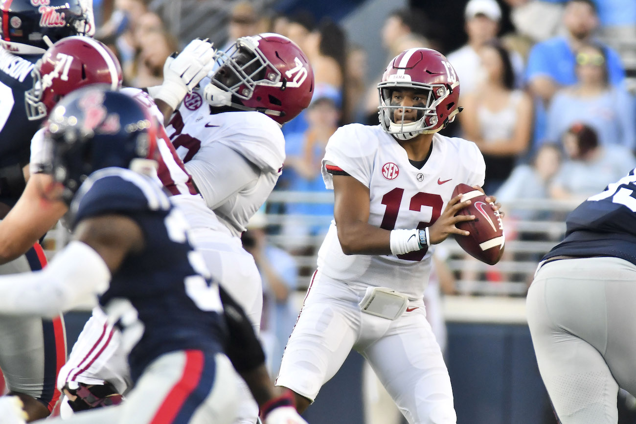 Alabama first team in SEC history to score 50plus points in