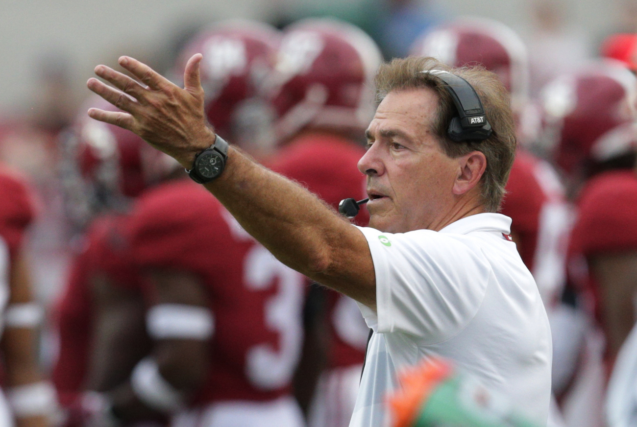 Oops Tennessee s Media Notes List Nick Saban s Record As Auburn s Coach