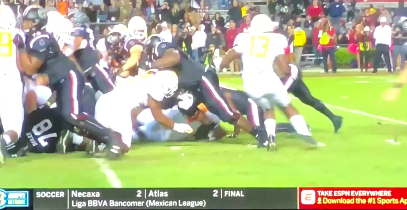 WATCH Controversial decision from South Carolina game has Tennessee fans up in arms