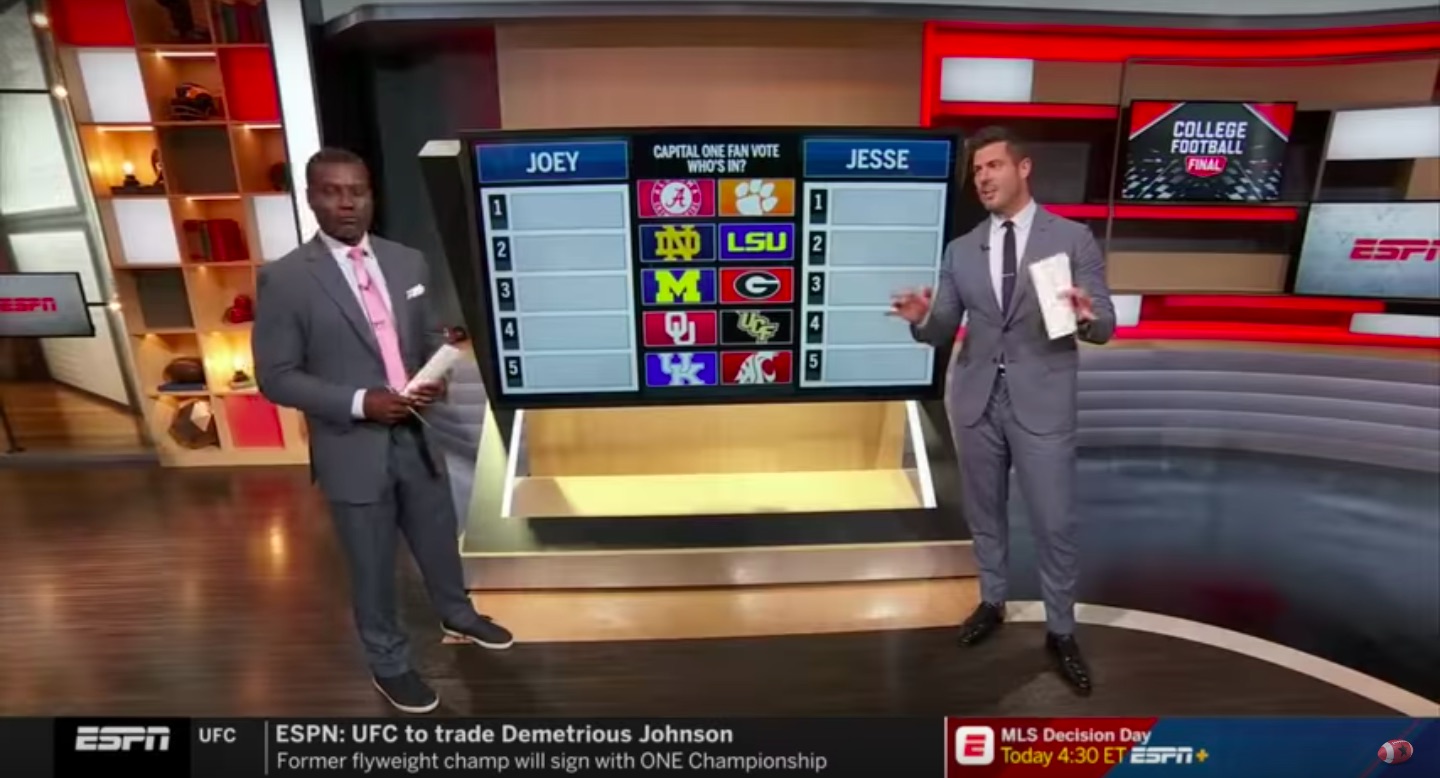 WATCH Joey Galloway, Jesse Palmer update College Football Playoff projections after Week 9