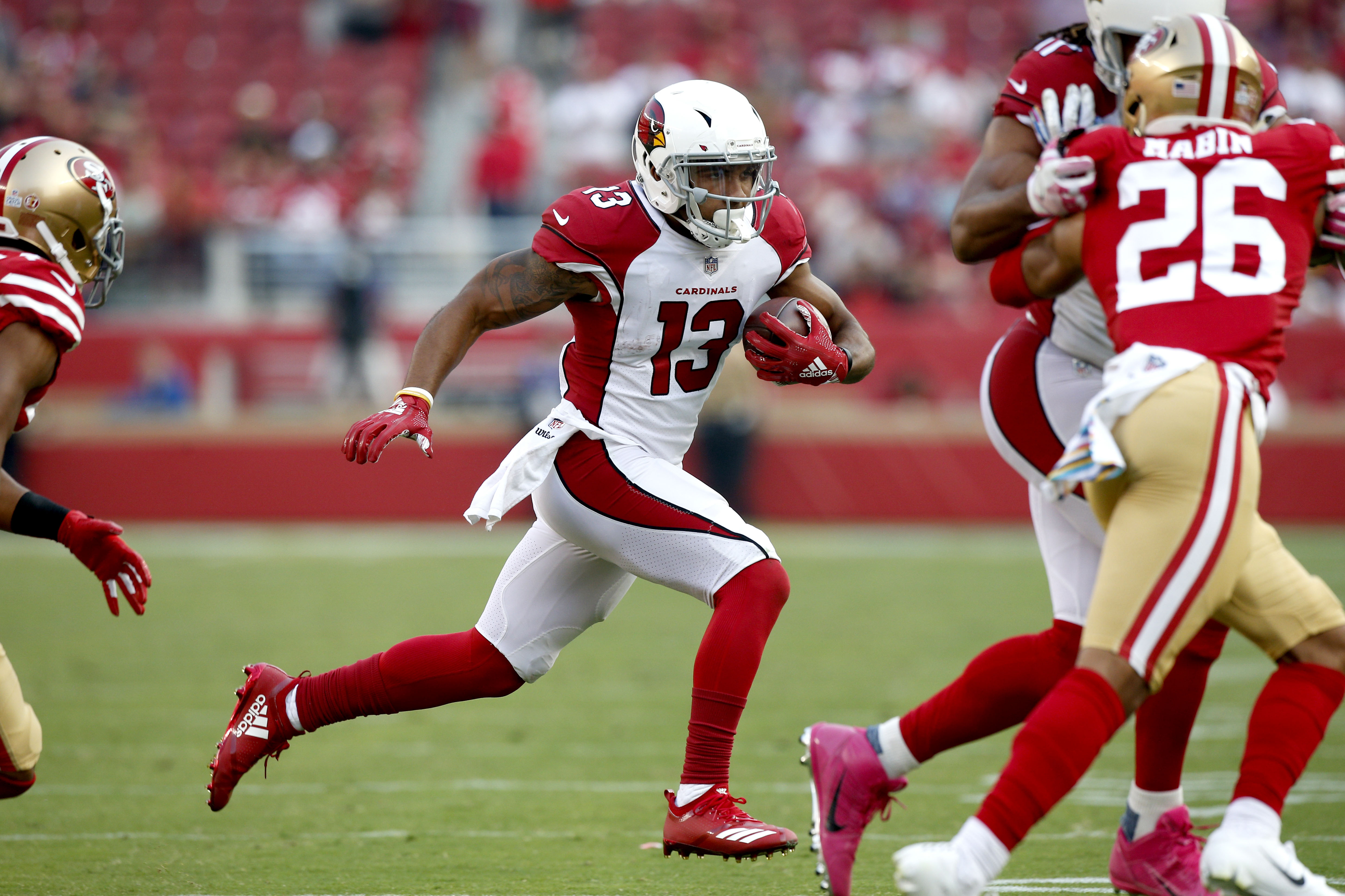 Former Texas A&M speedster Christian Kirk leads all NFL rookie