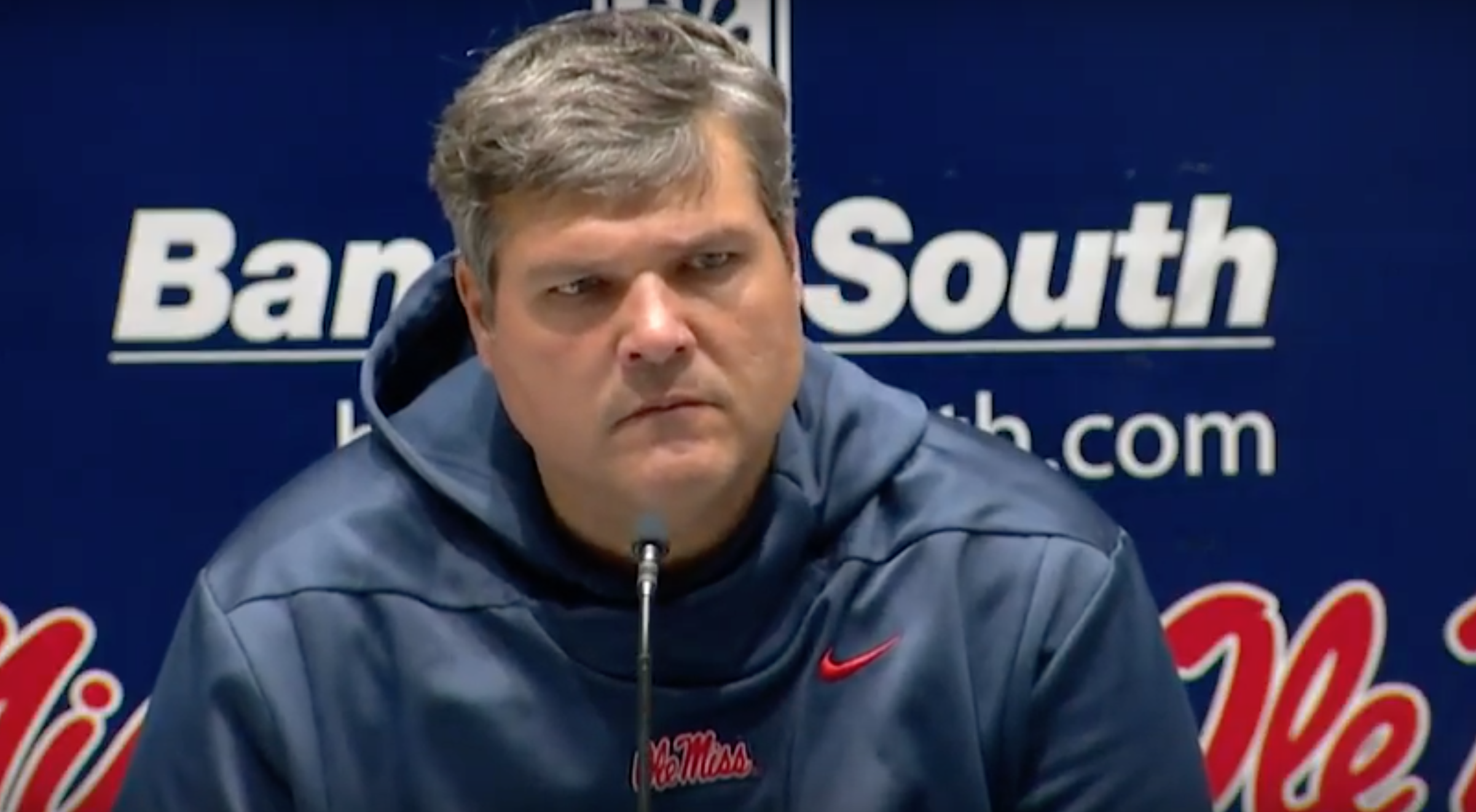 Ole Miss coach Matt Luke comments on 'tough' 4844 loss to South Carolina