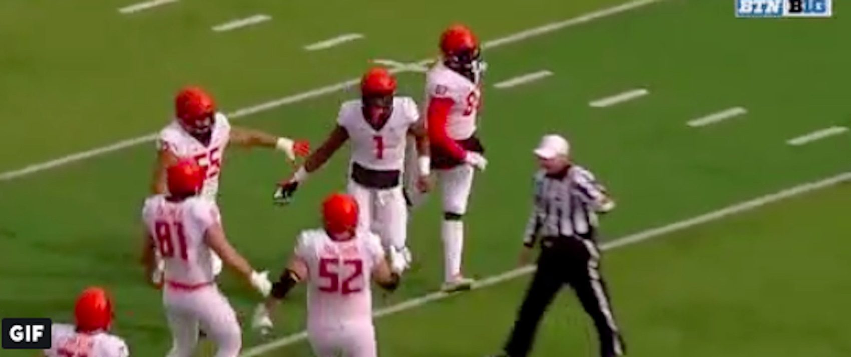 WATCH Referee has to temporarily leave game after getting knocked over
