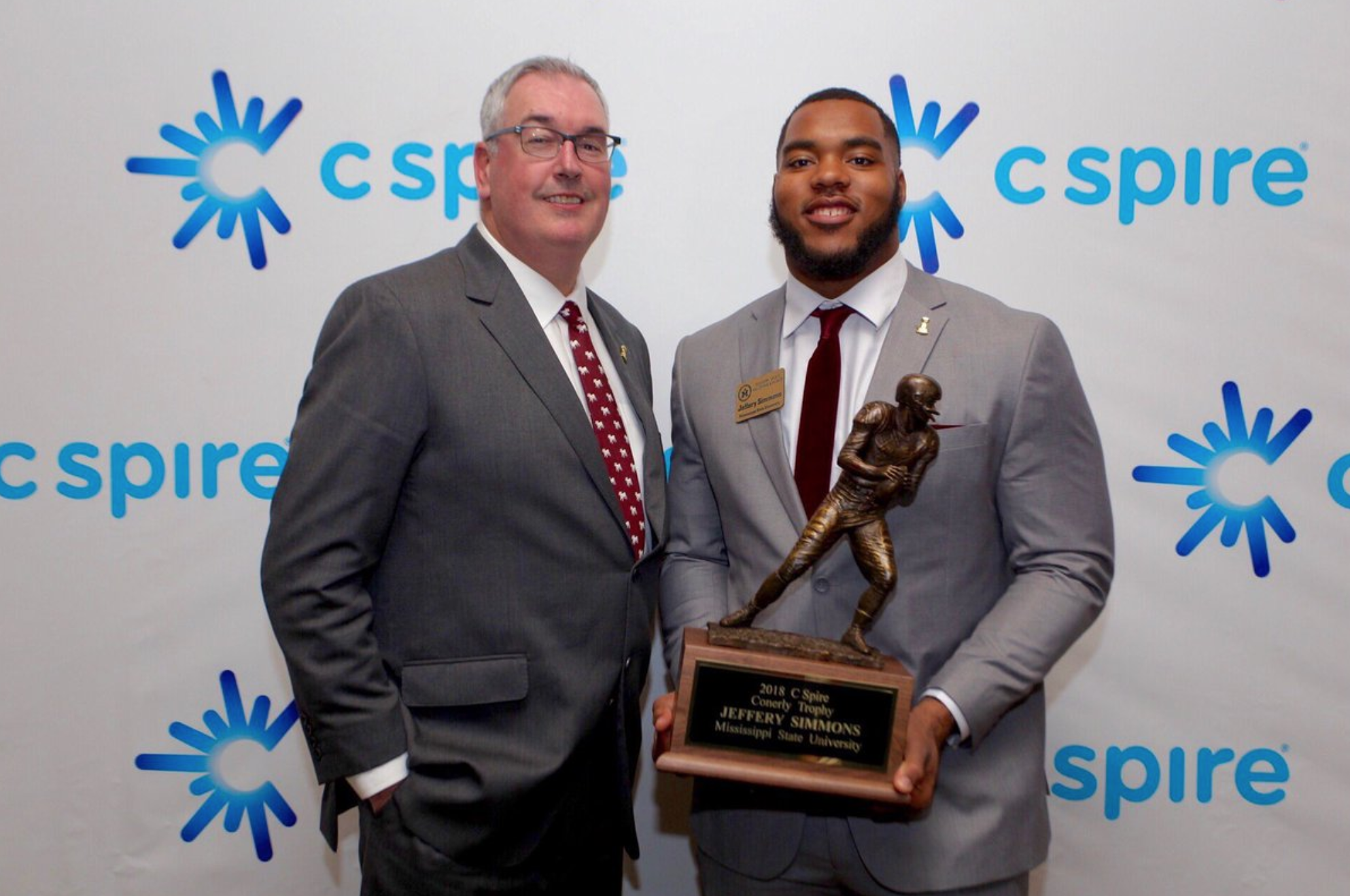 Jeffery Simmons wins 23rd Annual C Spire Conerly Trophy