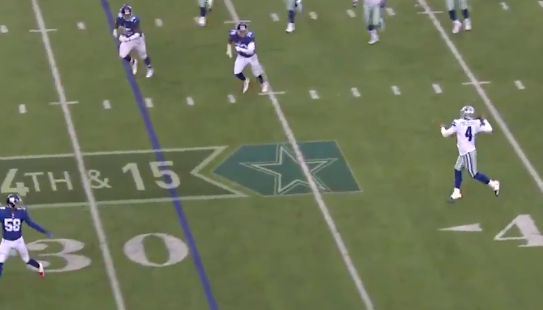 WATCH Dak Prescott makes incredible throw on 4th and long, converts