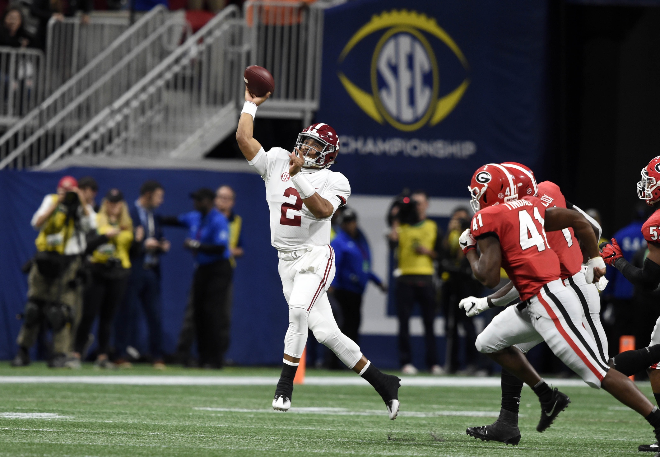 WATCH Story of the year? Jalen Hurts gives Alabama gamewinning score