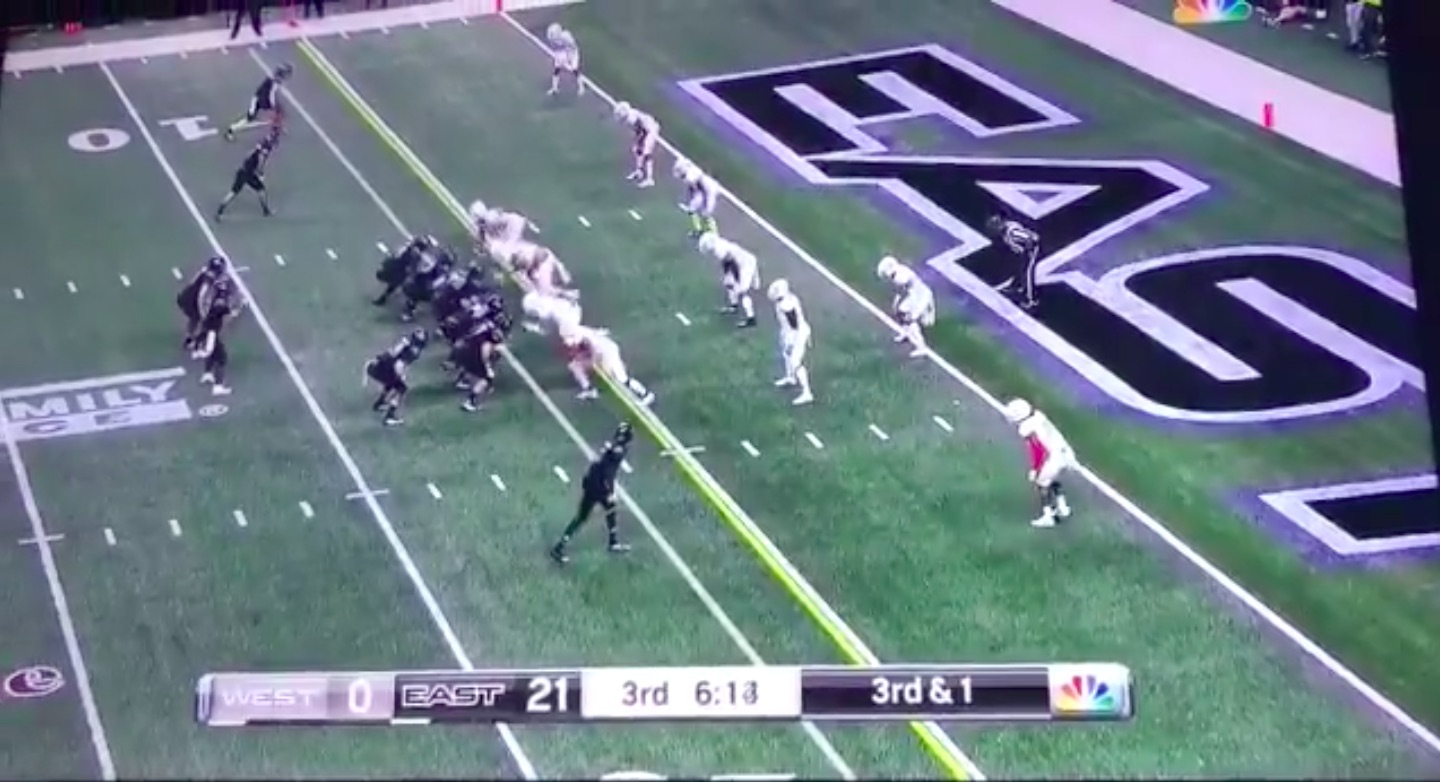 WATCH WR signee Dominick Blaylock throws TD pass in All