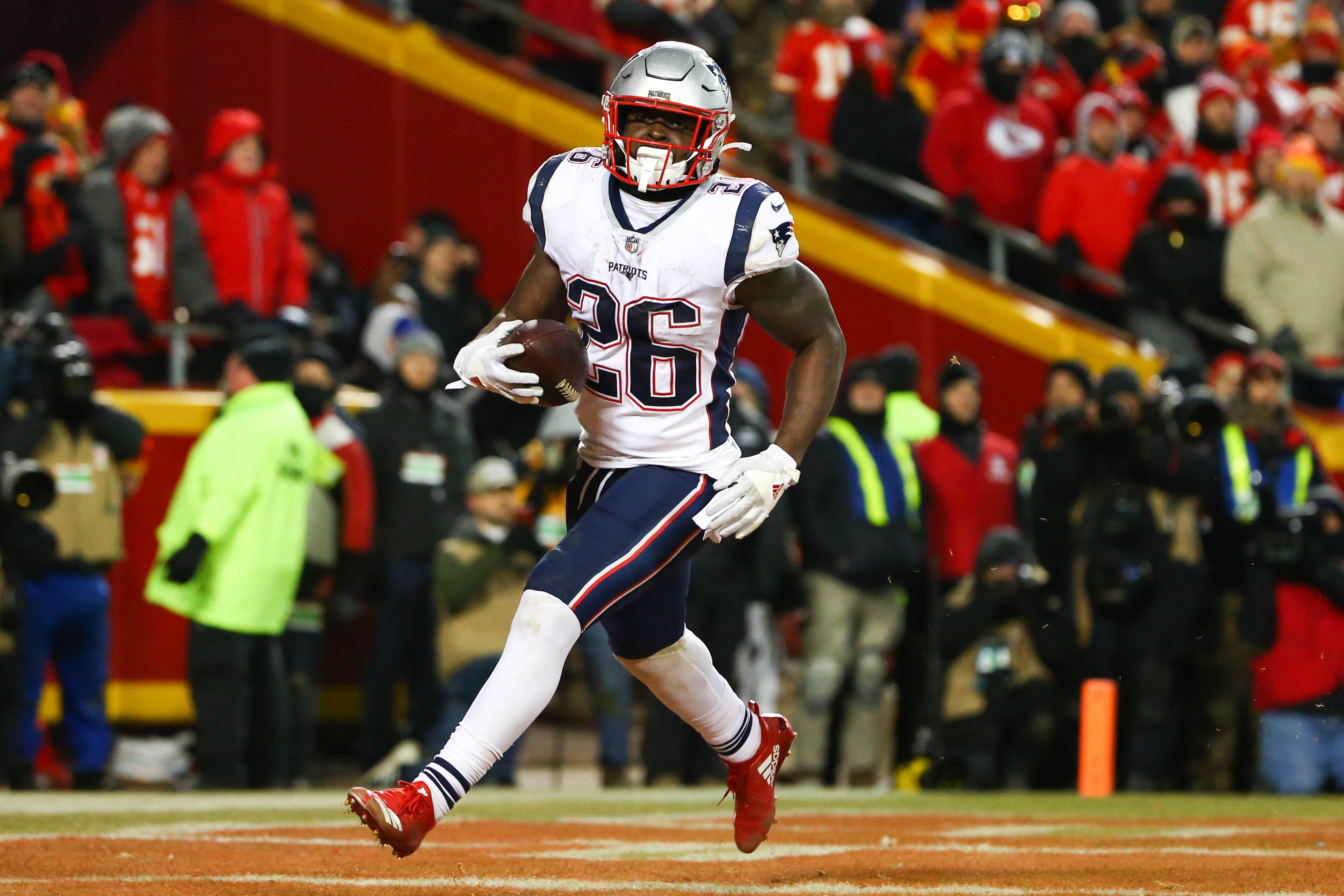 Sony Michel has already set rookie rushing touchdown mark in NFL