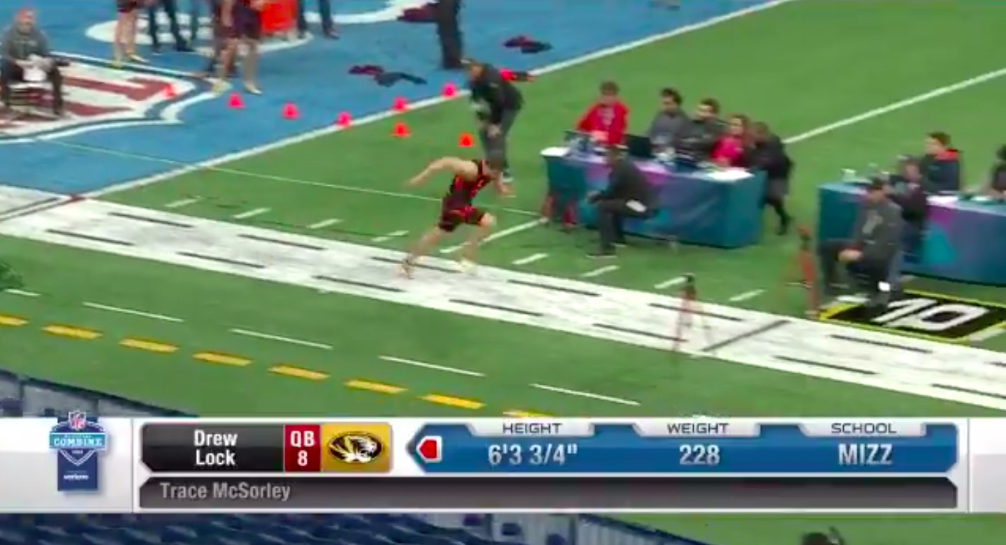 NFL Combine Every SEC QB's 40yard dash time from Indianapolis