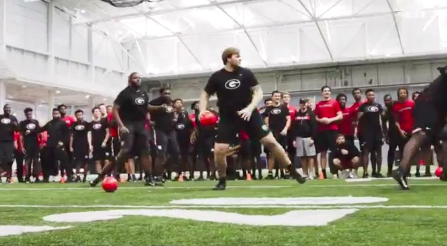 WATCH coaches, players square off in intense game of dodgeball