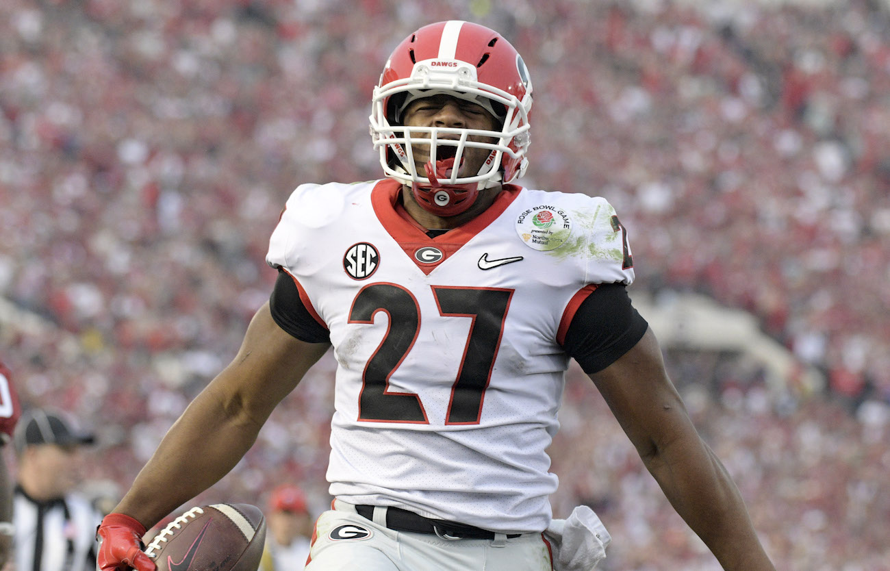 nick chubb georgia jersey