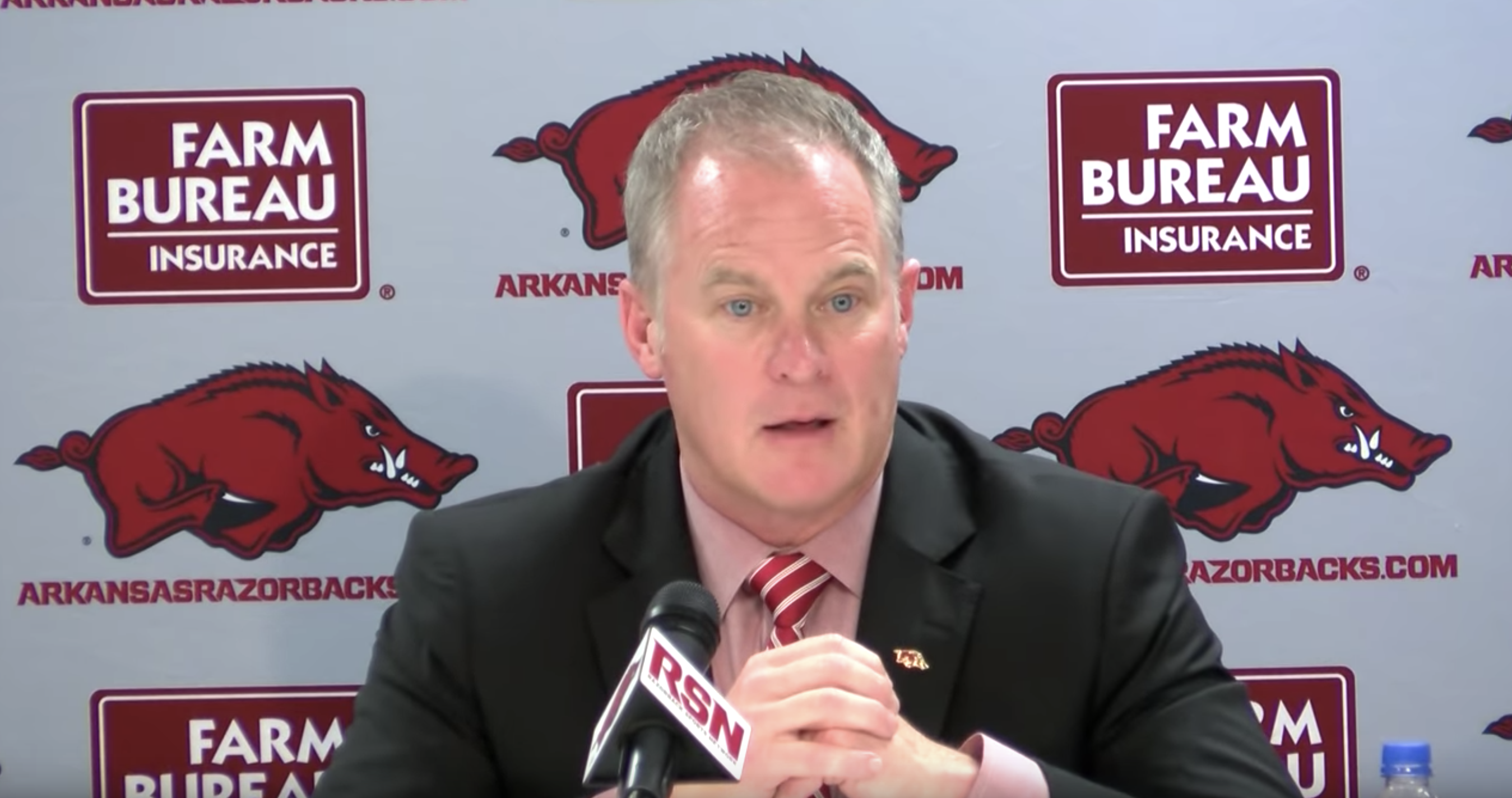 Arkansas athletic director updates coaching search in letter to fan base