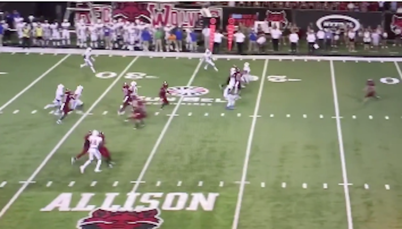 WATCH College football player collapses during play, carted off field