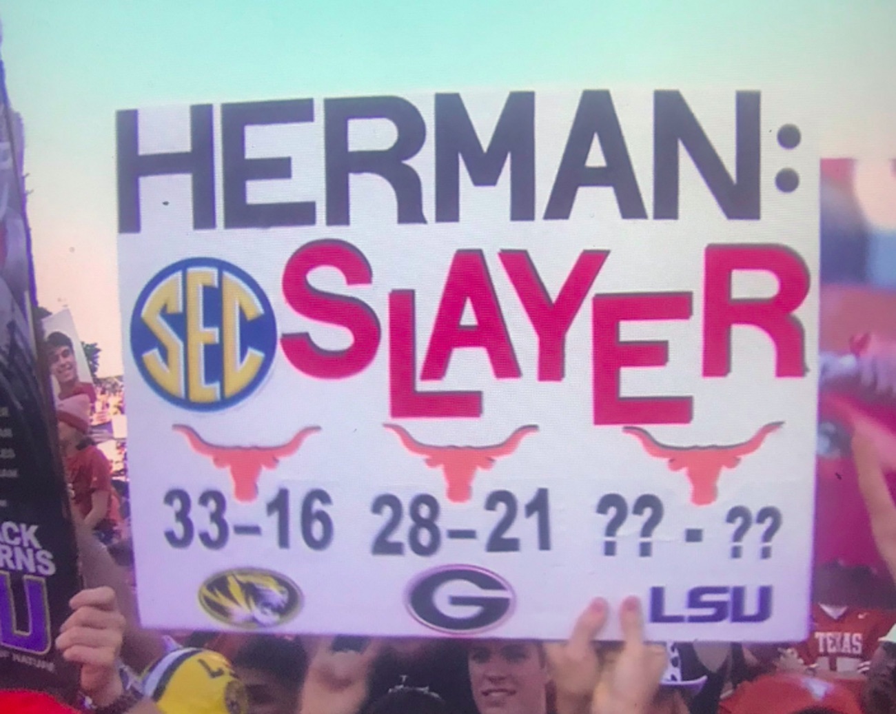 LOOK The best College GameDay signs from Week 2 LSUTexas showdown