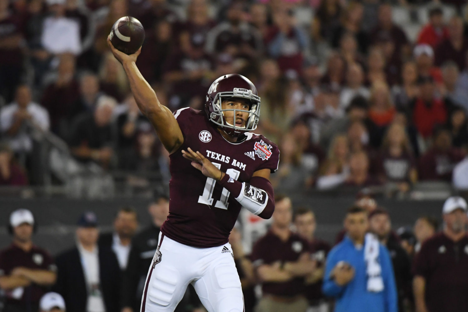 Texas Am Kellen Mond Ready For Round 2 Vs Clemson