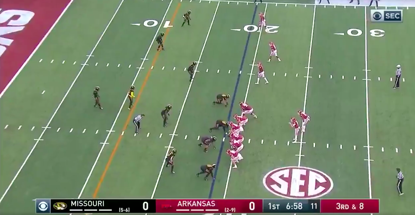 5th QB The Charm Arkansas Takes First Lead In 6 Games On TD Pass