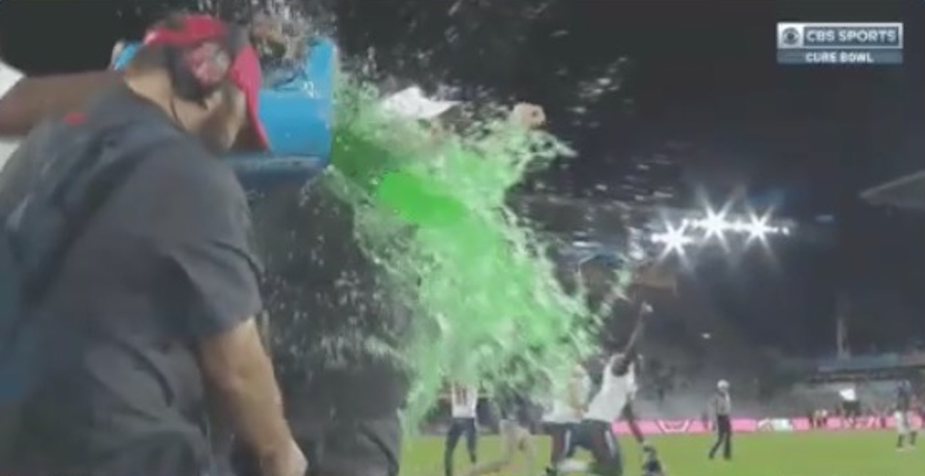 Hugh Freeze receives Gatorade bath after Liberty notches first bowl win