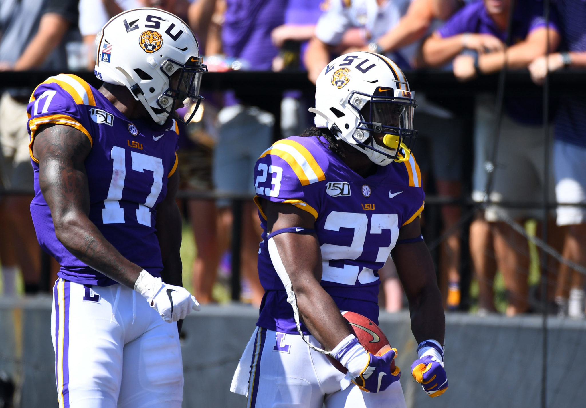 lsu purple jersey white helmet