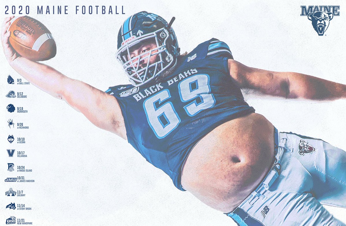 Maine football shares incredible cover art that finished as runnerup