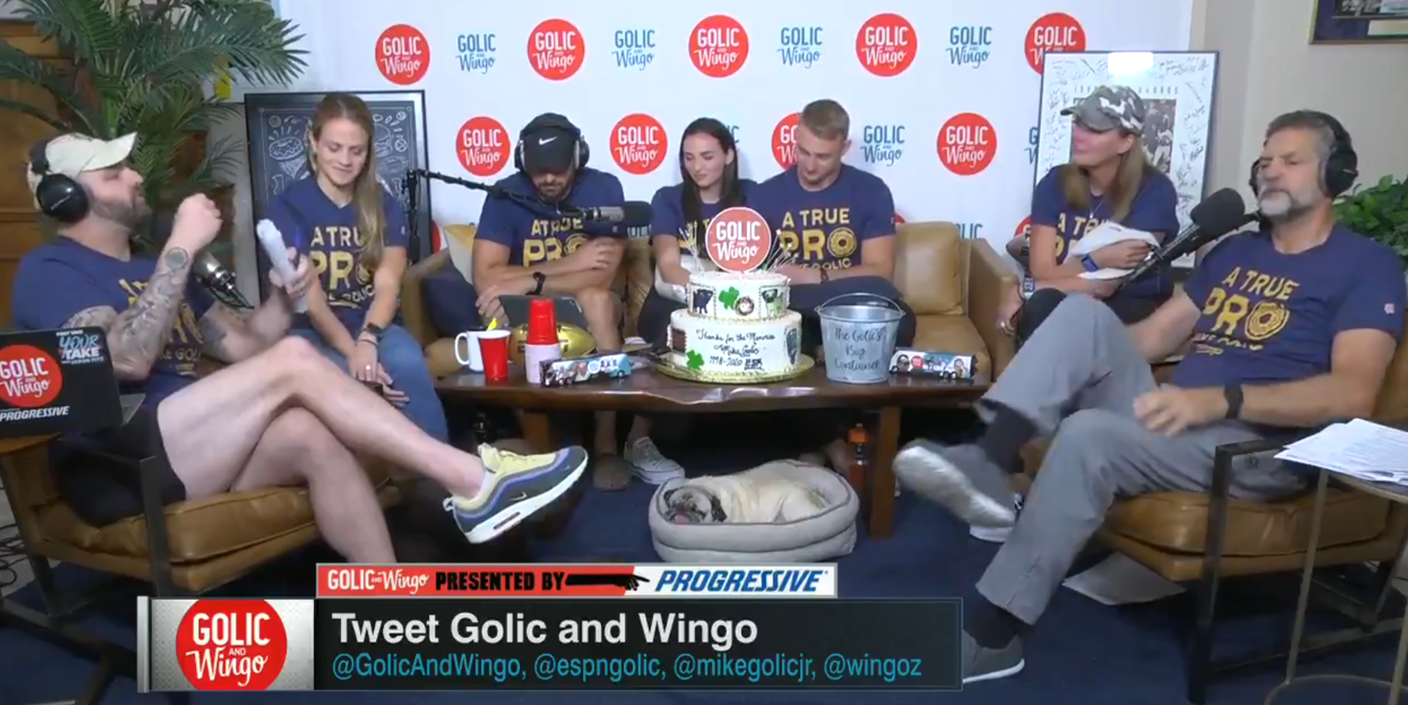 Mike Golic had his entire family as guests during his final ESPN Radio show to conclude his 20+ year run on the air