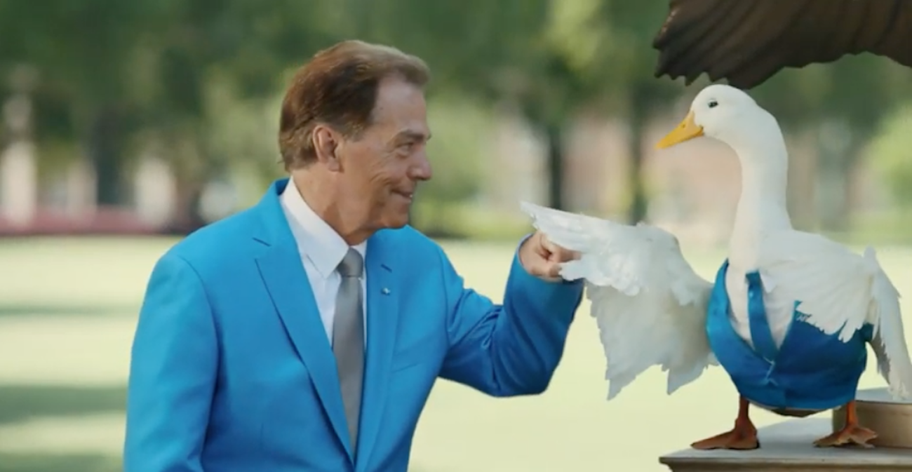 Extra in Nick Saban Aflac commercial discusses what it's like to be on