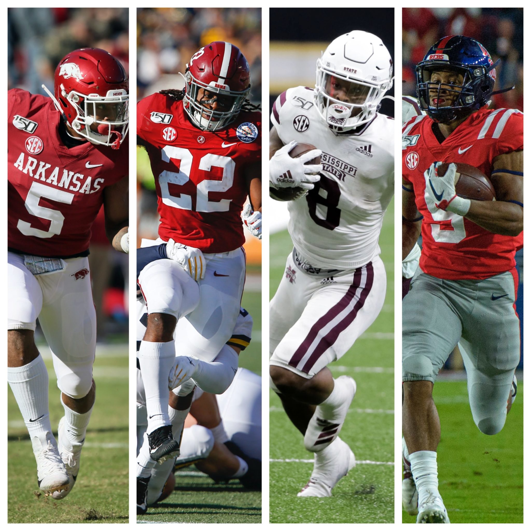 Top 10 SEC RBs for the 2020 season