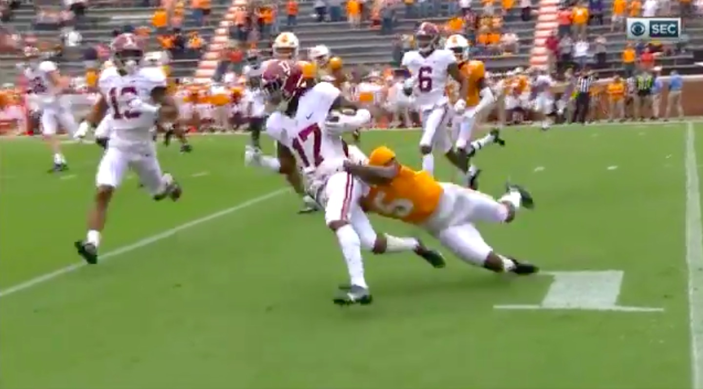 Despite an injury, Jaylen Waddle has pushed Alabama into College