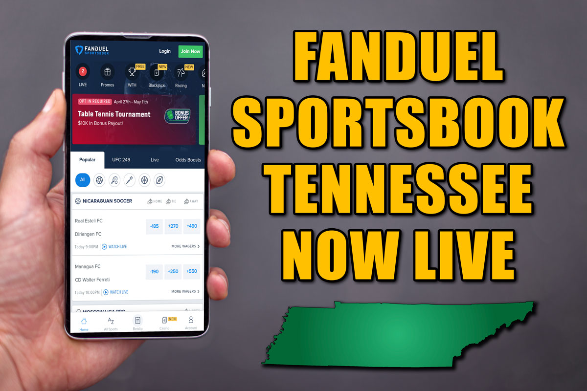 FanDuel Tennessee Sportsbook Launches, Is Ready for Action Saturday Down South