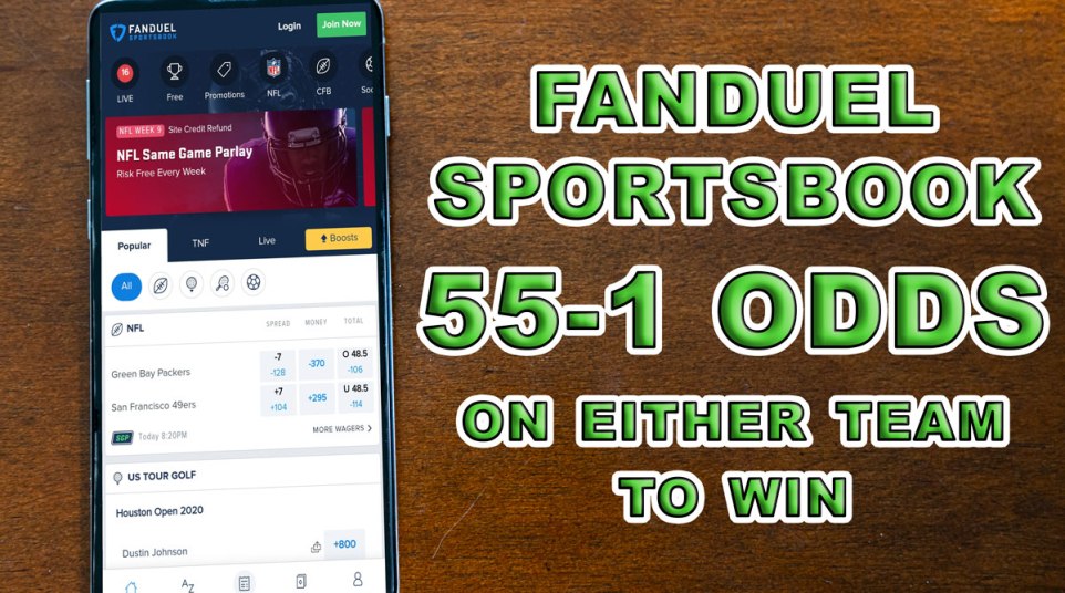 fanduel sportsbook 55-1 odds super bowl