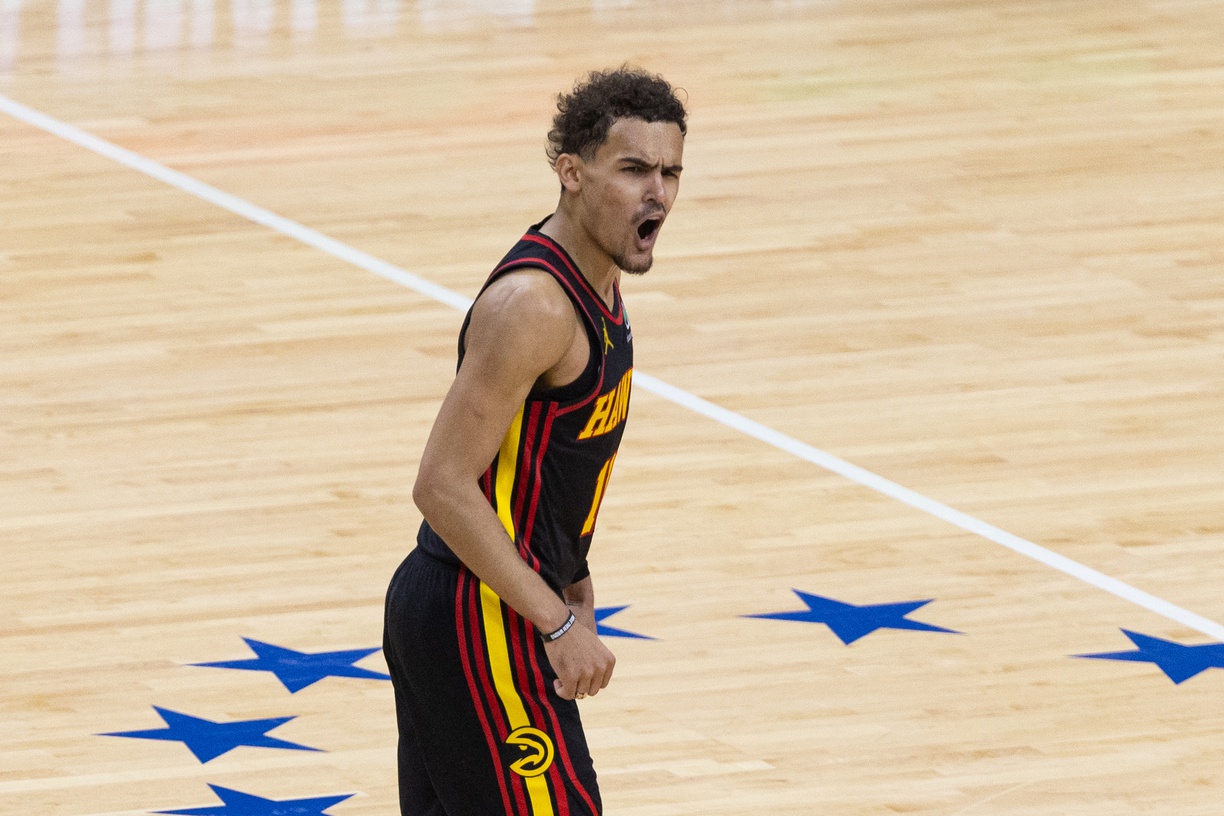 trae young shoes playoffs