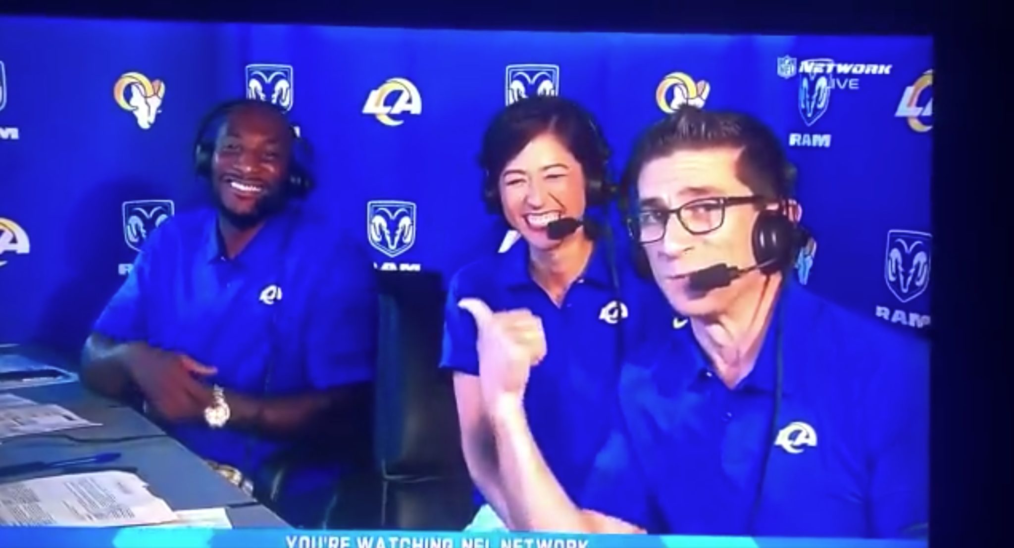 Mina Kimes awkward NFL broadcasting moment goes viral