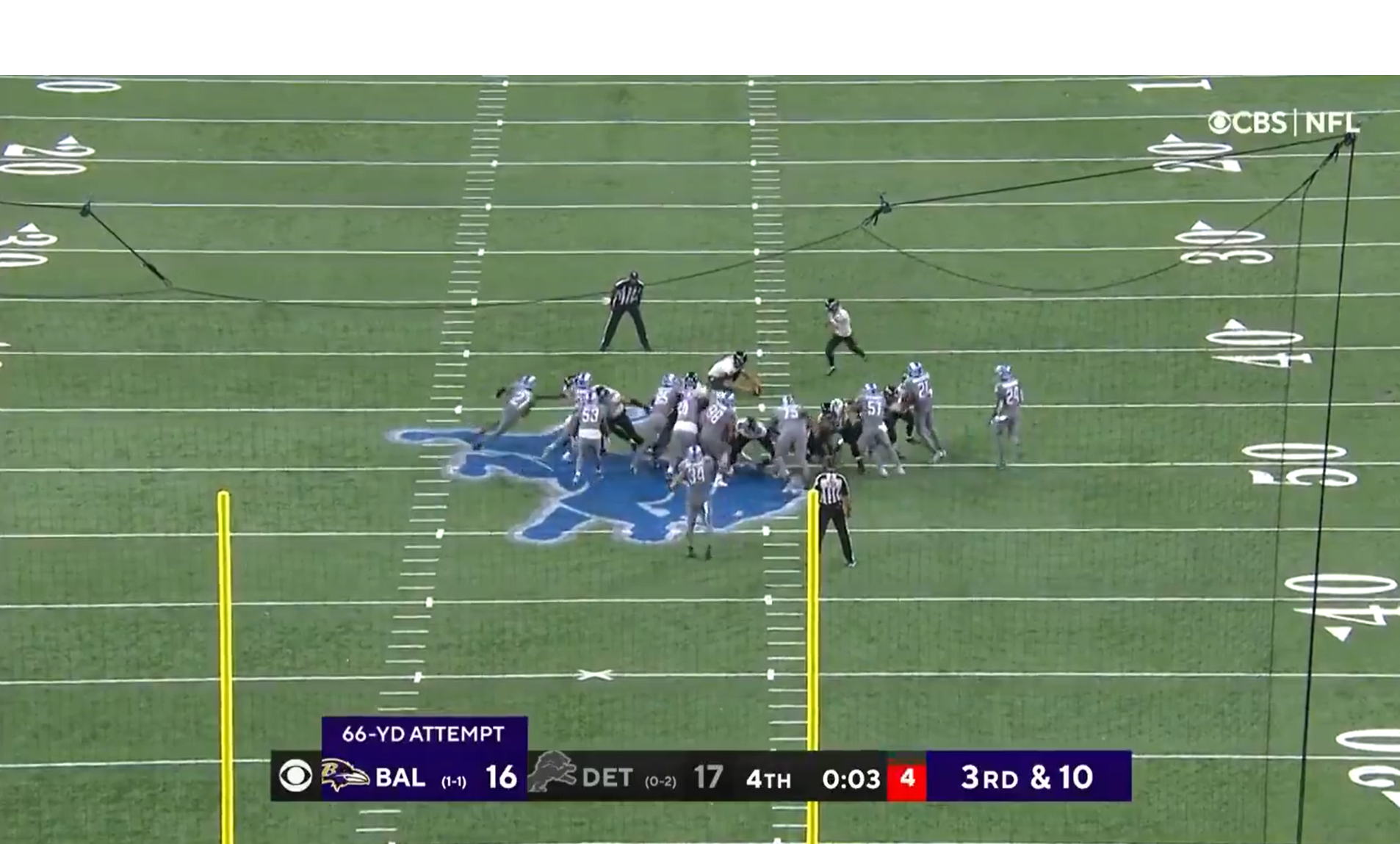Justin Tucker kicks an NFLrecord field goal to beat the Detroit Lions
