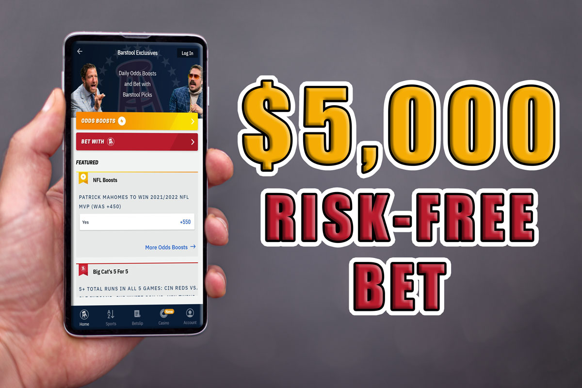 Barstool Sportsbook Offers Special OneDay 5,000 RiskFree Bet