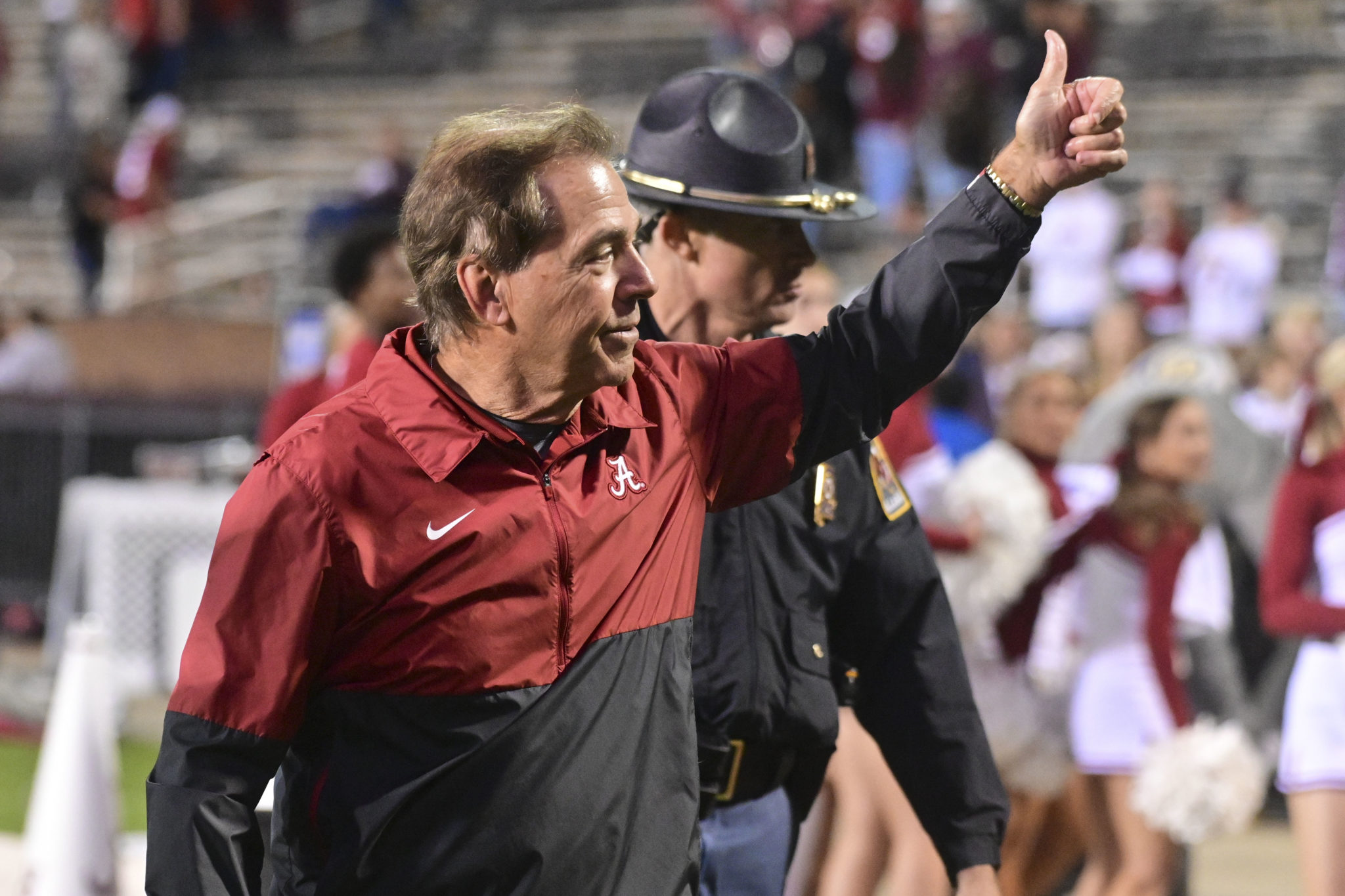 Nick Saban Discusses Crowd Noise Enjoying The Win After Rout Of Tennessee