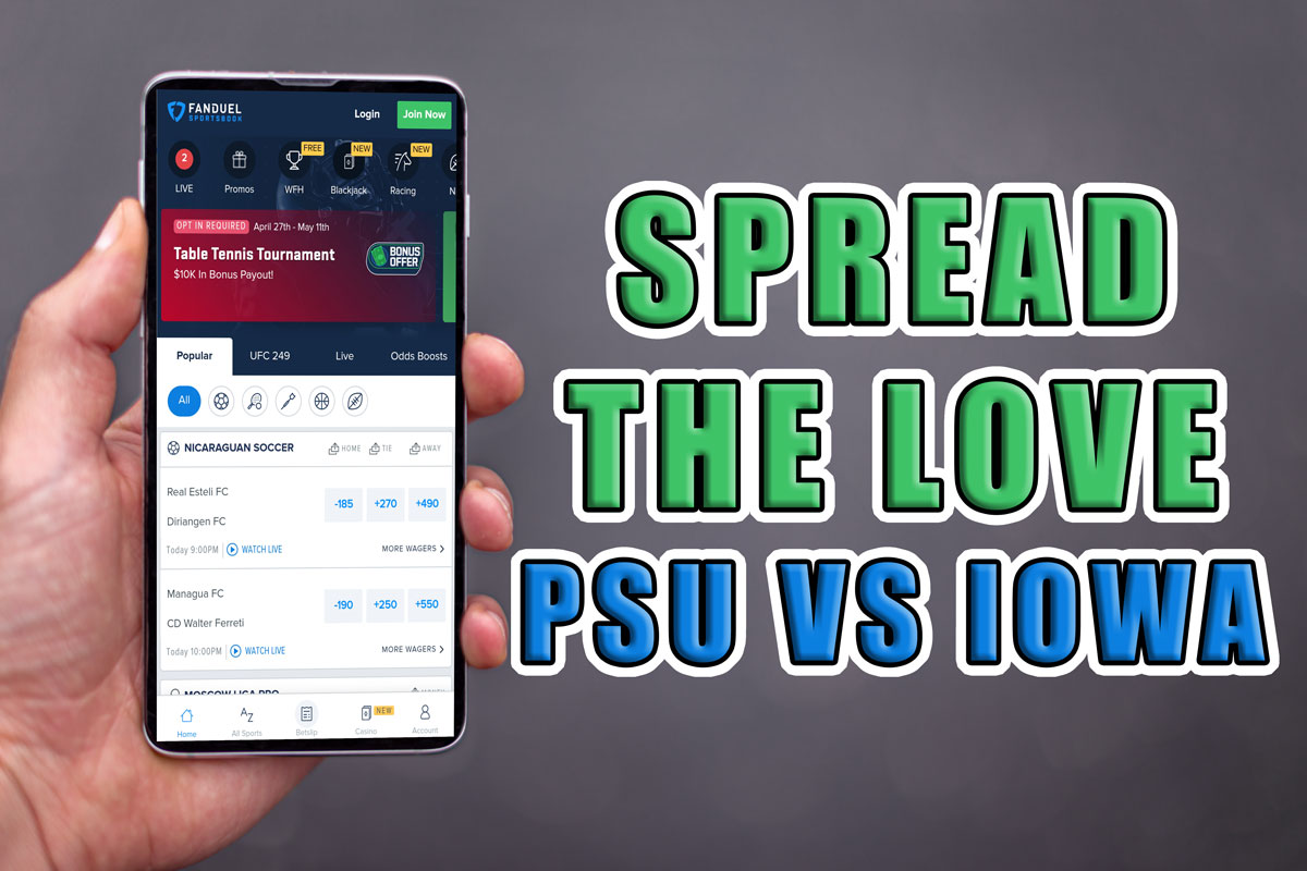 FanDuel Sportsbook Has the Best Penn State vs. Iowa Betting Promo