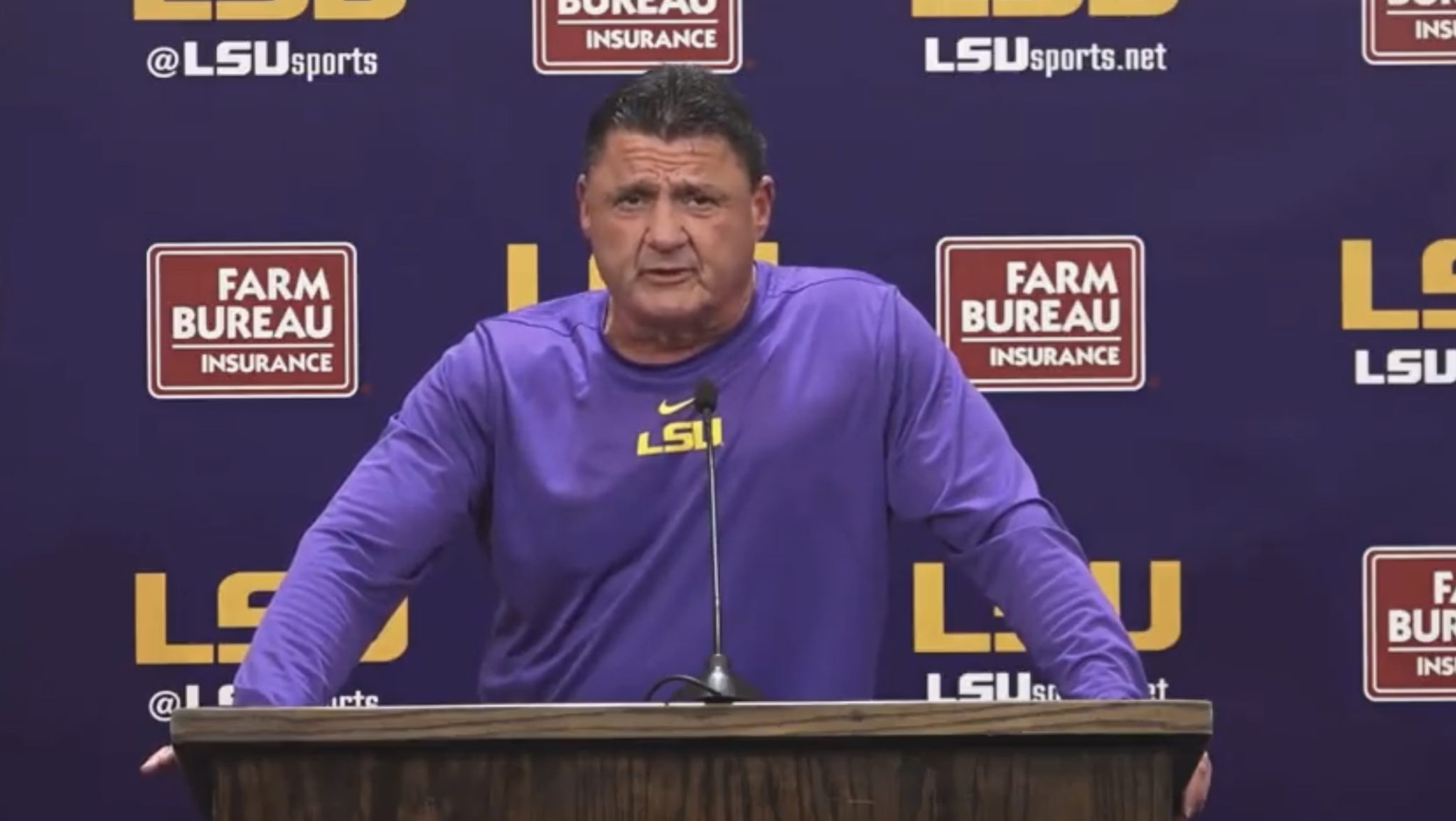 Ed Orgeron provides brutally honest assessment of LSU team coming out