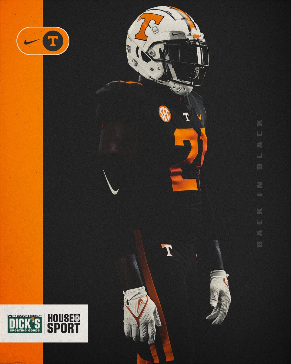 Tennessee will wear Dark Mode uniforms against South Carolina