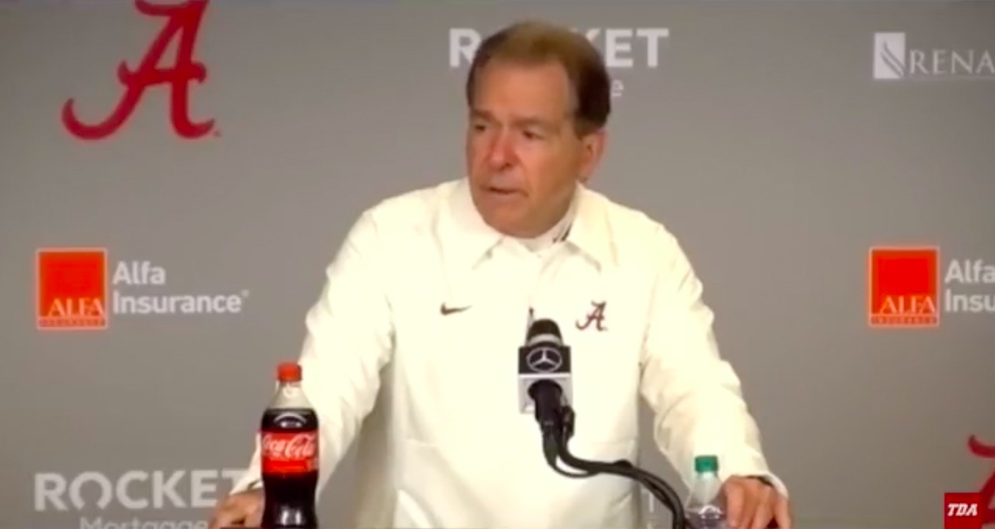 Nick Saban Fires Back At Reporter During Postgame Press Conference Not A Good Question 