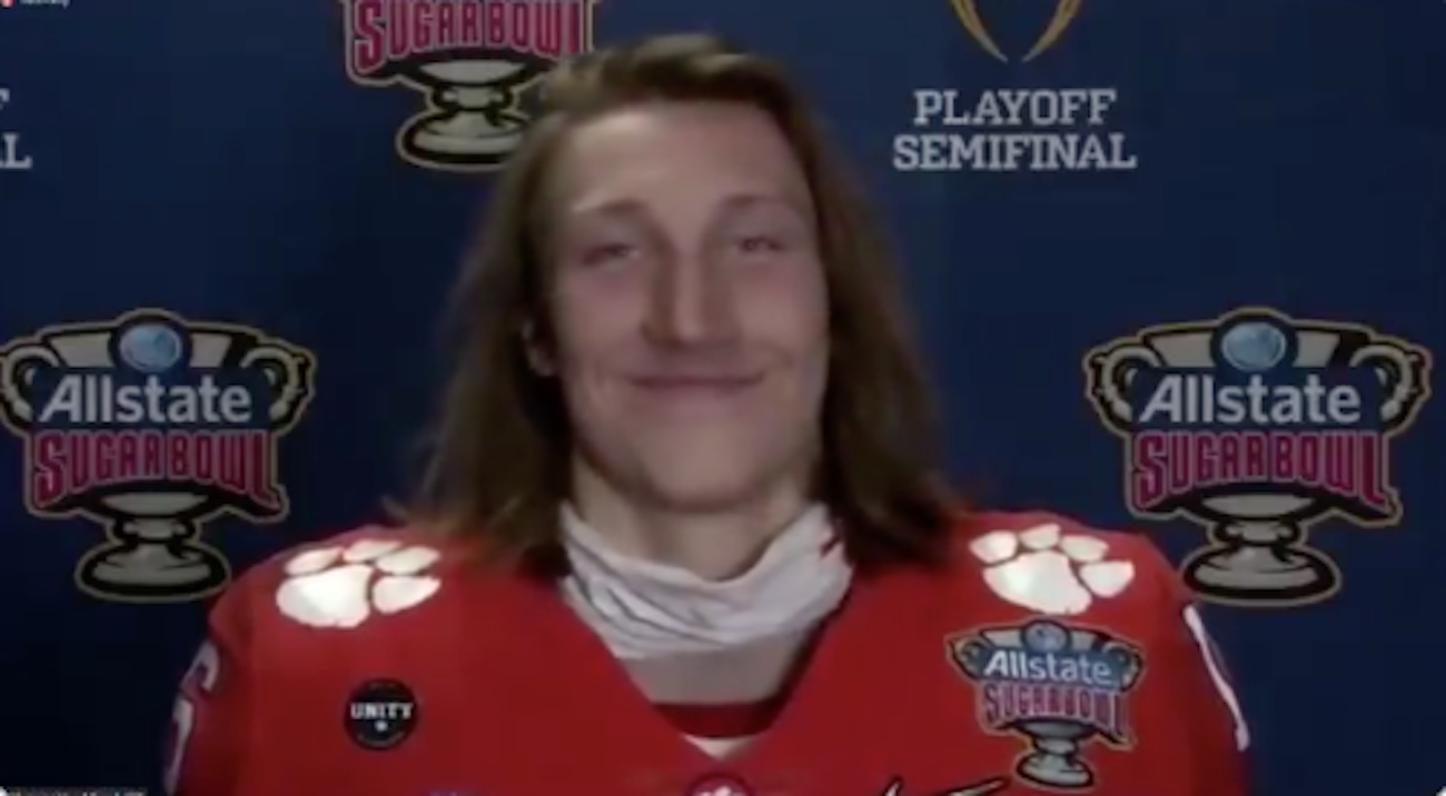 trevor-lawrence-has-priceless-reaction-to-unmuted-reporter-criticizing-his-stache-on-zoom