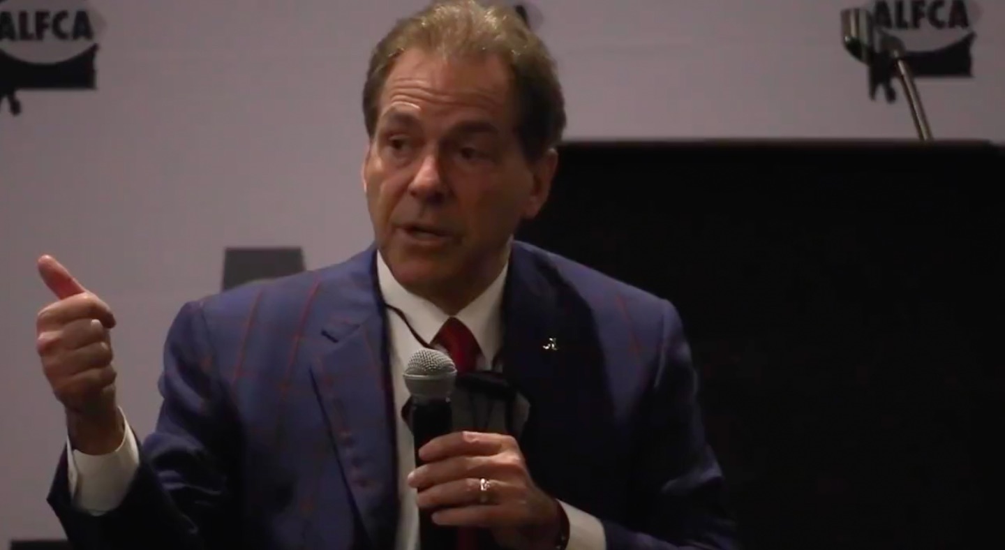 Nick Saban gives passionate speech on leadership, cites Henry Ruggs