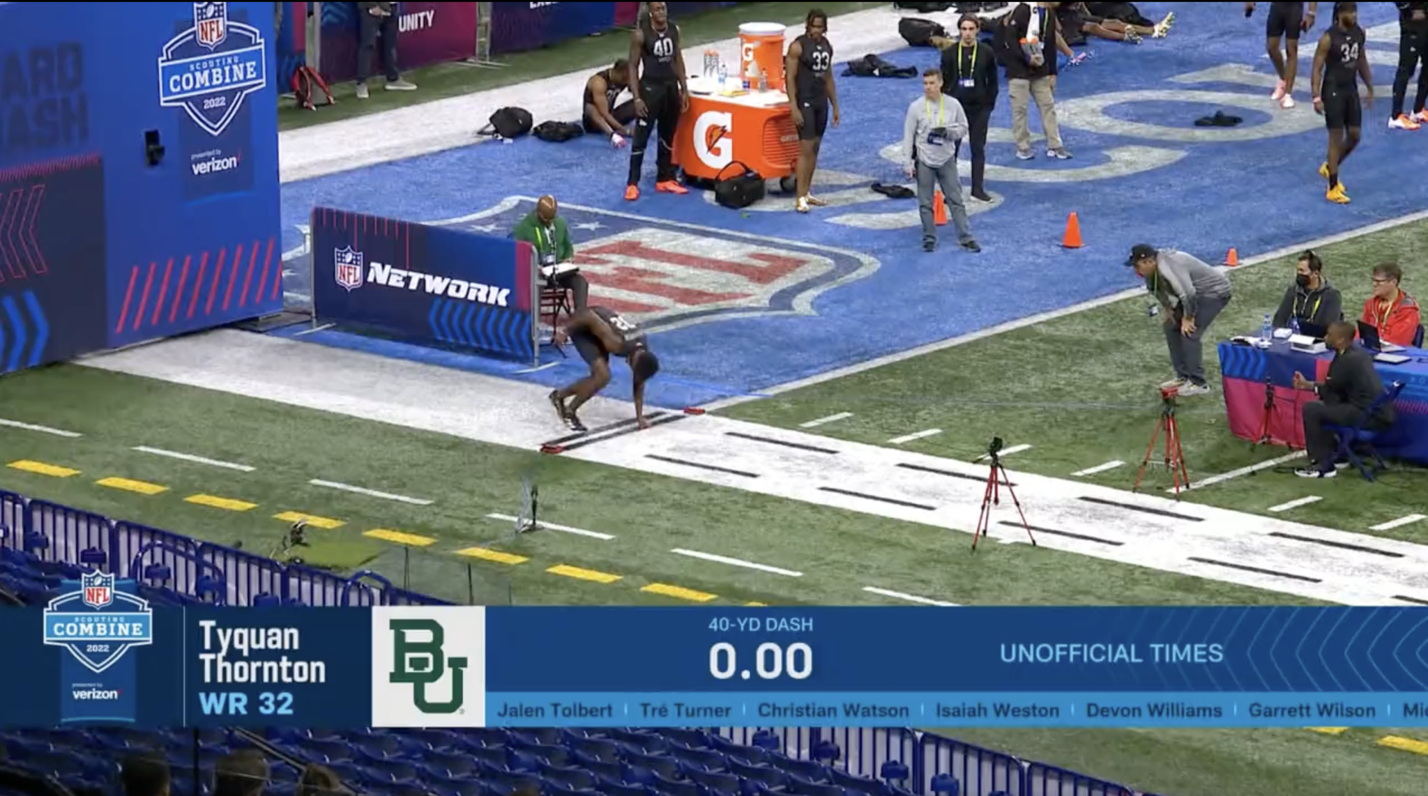 Tyquan Thornton, Baylor wide receiver, unofficially breaks alltime NFL
