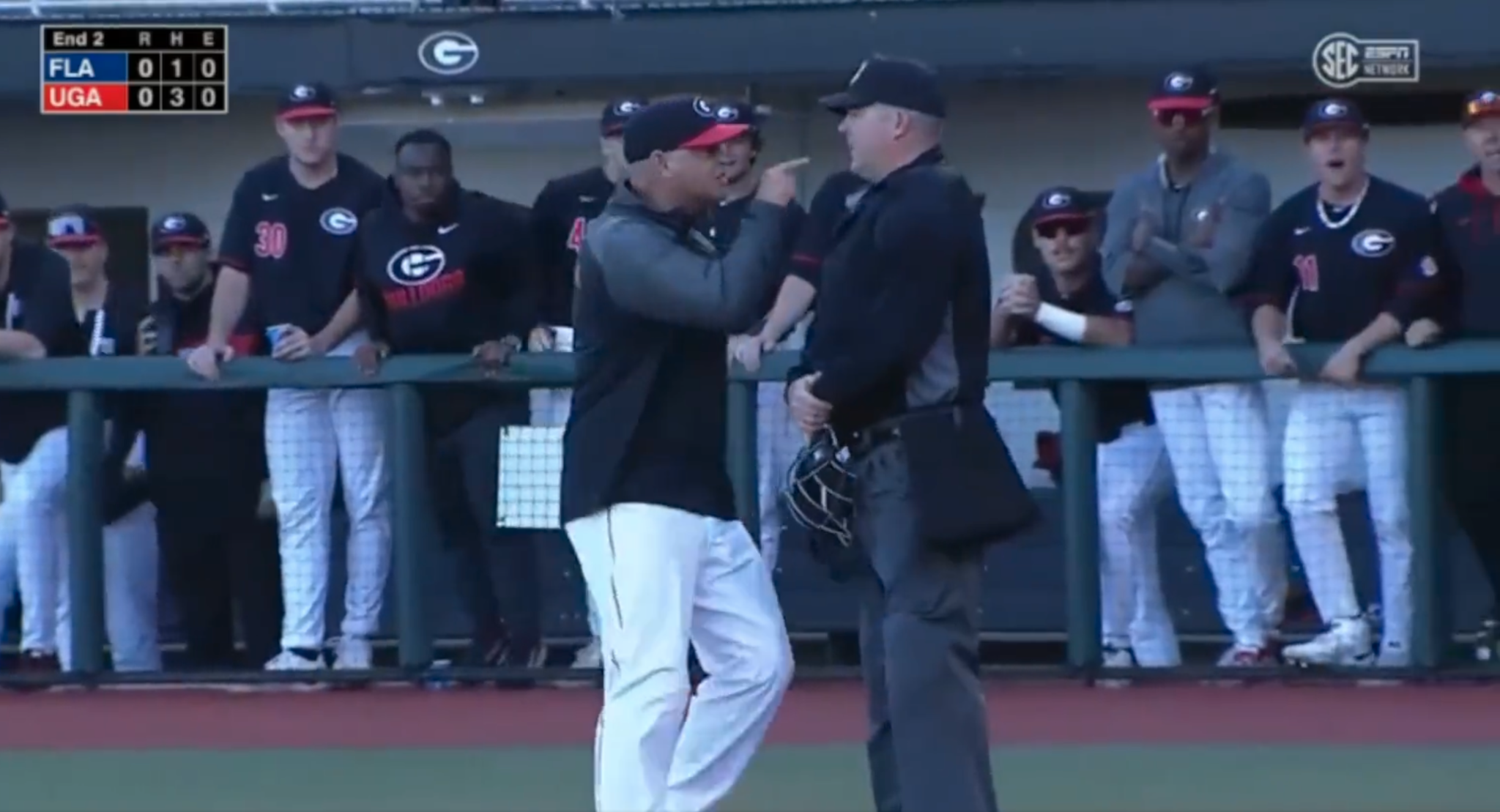 coach Scott Stricklin ejected in 2nd inning of Florida game