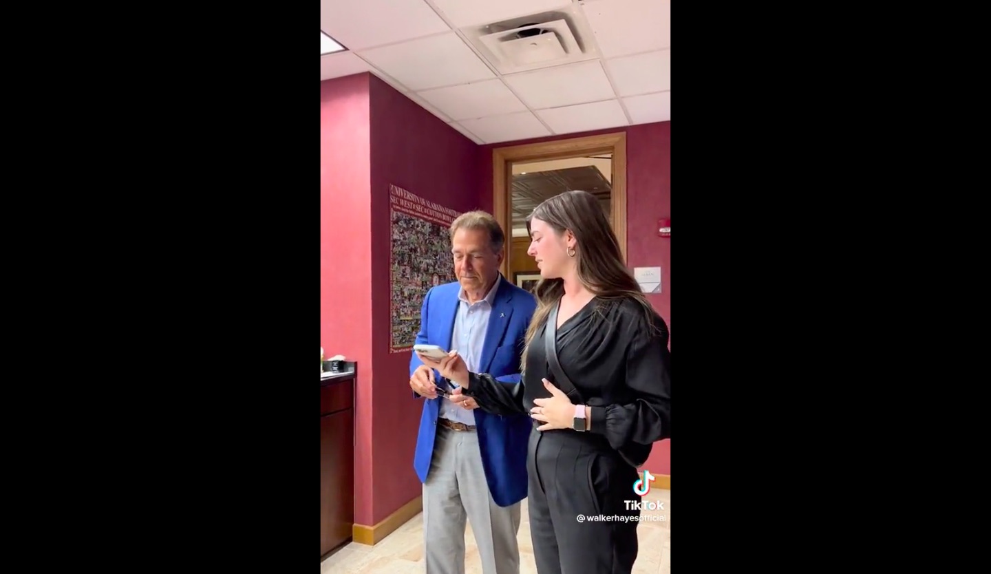 Nick Saban reacts to being mentioned in Walker Hayes's new song